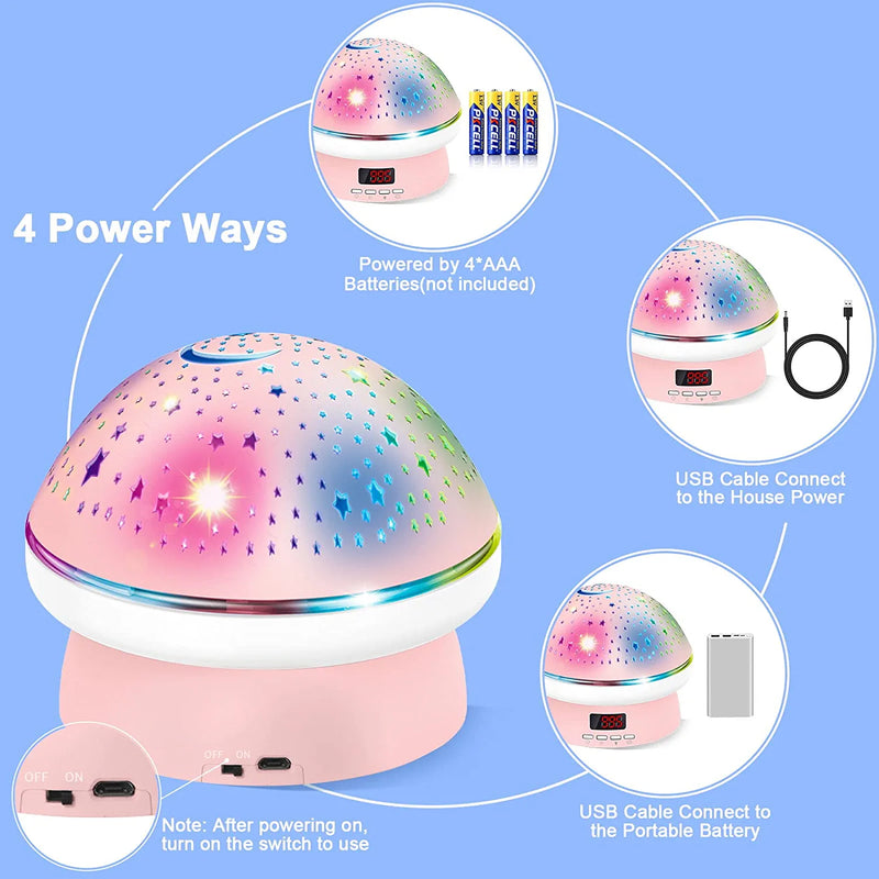 Star Night Light Projector for Kids Bedroom with Timer & Remote Control, Nightlights Lamp with 8 Colors Options 3 Levels of Brightness, Sleep Helper Gift Toys for 2-10 Year Old Girls Boys (Pink) Home & Garden > Lighting > Night Lights & Ambient Lighting Holidi   