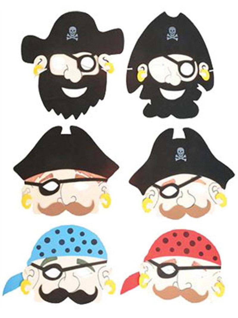 Rhode Island Novelty Set of 12 New Halloween Costume Party Foam Pirate Masks