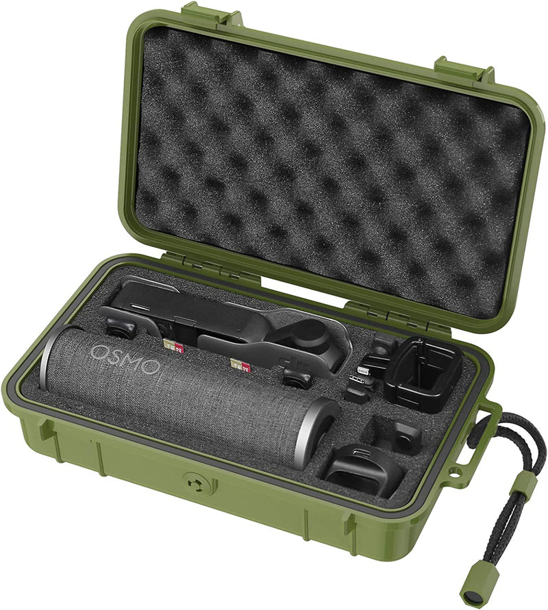 Smatree 10.2L Hard Waterproof Case Bag Compatible with DJI Osmo Pocket 2/DJI Osmo Pocket Camera, Extension Rod, Charging Case, Wireless Module and Accessories Sporting Goods > Outdoor Recreation > Fishing > Fishing Rods Smatree Small-Green  