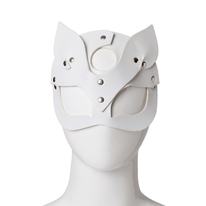 Sexy Mask Half Face Cosplay Cat Mask Pu Leather Halloween Masquerade Carnival Party Masks Apparel & Accessories > Costumes & Accessories > Masks EFINNY   