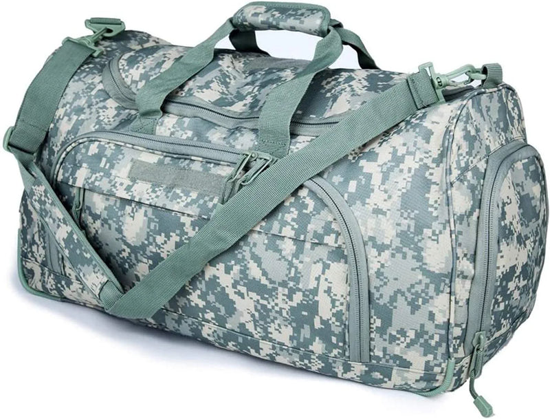 Tactical Military Duffle Bag Gym Bag Travel Sports Bag Outdoor Small Duffel Bag for Men Home & Garden > Household Supplies > Storage & Organization XWL SPORTS ACU-B  