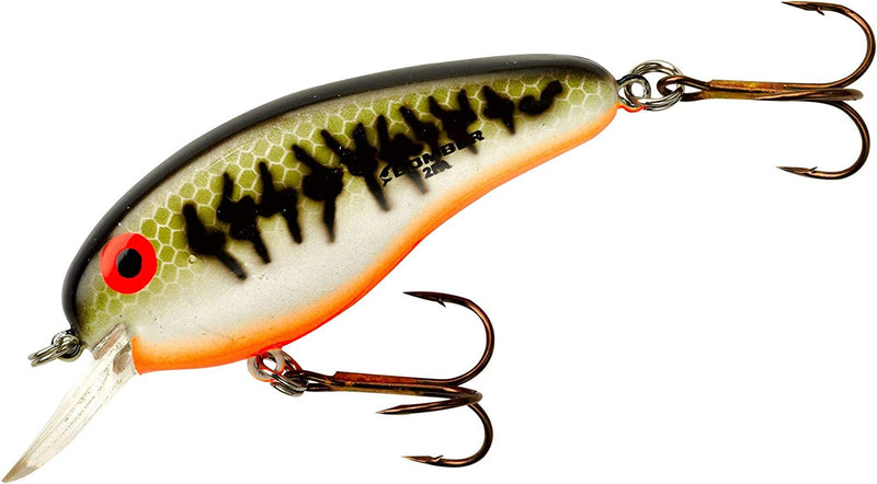 Bomber Lures Flat a Crankbait Fishing Lure Sporting Goods > Outdoor Recreation > Fishing > Fishing Tackle > Fishing Baits & Lures Bomber Baby Bass Orange Belly 2 1/2", 3/8 oz 