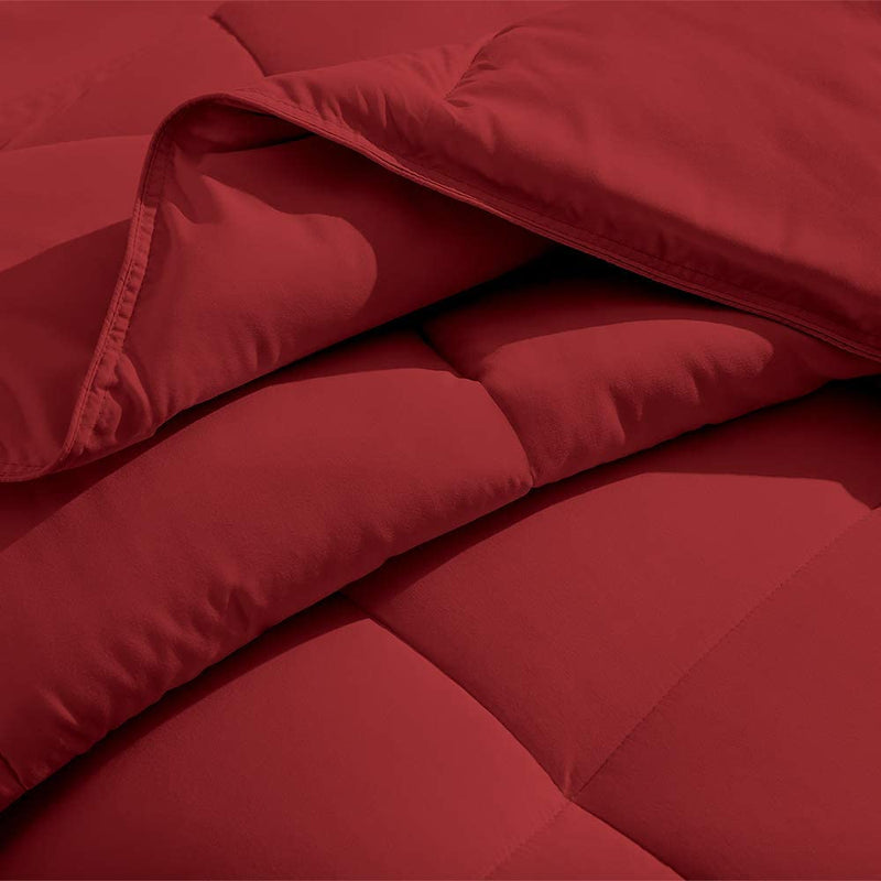Crimson Red Twin Extra Long down Alternative Comforter Set by Ivy Union Home & Garden > Linens & Bedding > Bedding > Quilts & Comforters Bare Home   