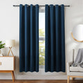 Meidiya Blackout Curtains with Grommet 2 Panels Set Thermal Insulated for Bedroom Window Living Room Kitchen Privacy Darkening Curtains Block UV Noise Reduction (42 X 63 Inch Taupe) Home & Garden > Decor > Window Treatments > Curtains & Drapes meidiya Navy Blue 52*63 inch 