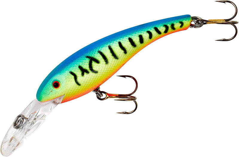 Cotton Cordell Wally Diver Walleye Crankbait Fishing Lure Sporting Goods > Outdoor Recreation > Fishing > Fishing Tackle > Fishing Baits & Lures Pradco Outdoor Brands Chartreuse/Blue Tiger 1/2 oz (Suspending) 