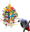 KINTOR Bird Chewing Toy Large Medium Parrot Cage Bite Toys African Grey Macaws Cockatoos Eclectus (Waterfall-Big)  Harvestkey Waterfall  