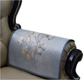 Sideli Luxury Jacquard Armrest Covers and Embroidery Blue Gingko Leaf Arm Cover for Recliners Sofas Chairs Loveseats anti Slip Furniture Armrest Protector for Couch Set of 2(Gingko Leaf-Blue Home & Garden > Decor > Chair & Sofa Cushions sideli Rectangular Gingko Leaf-blue 20 x 24 in Sofa Armrest Cover (2 Piece)