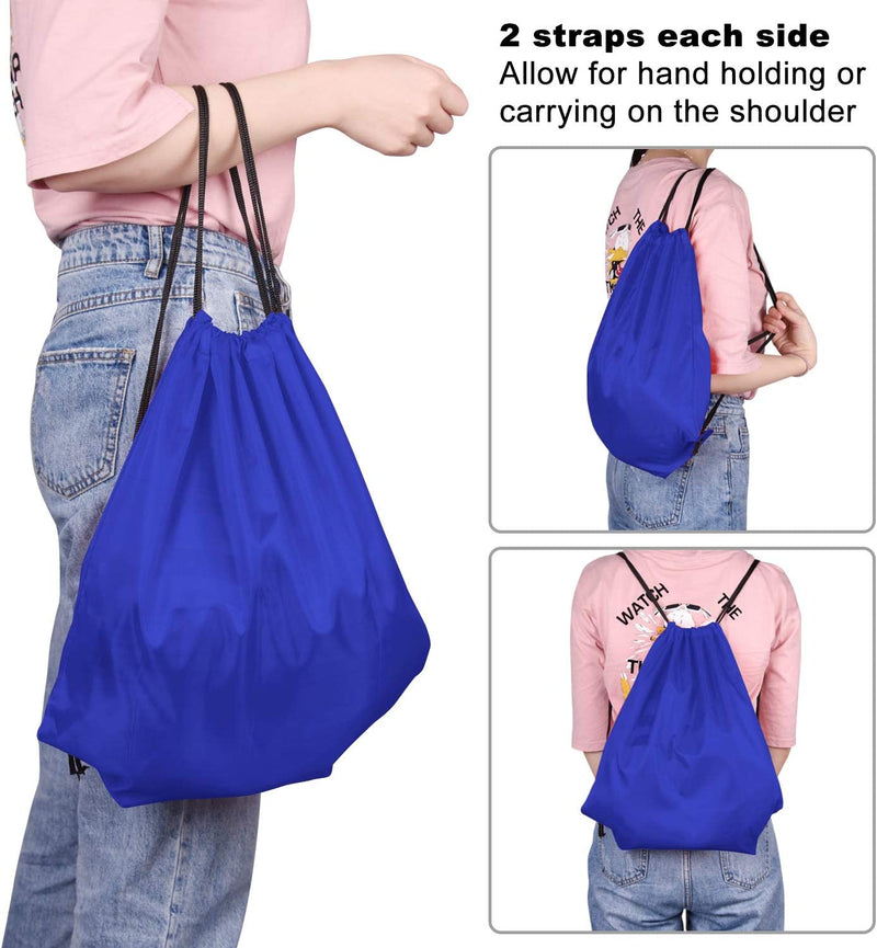 KUUQA 20 Pcs Drawstring Backpack Sport Bags String Bag Sack Cinch Gym Backpack Bulk for School Gym Sport or Traveling，Colorful