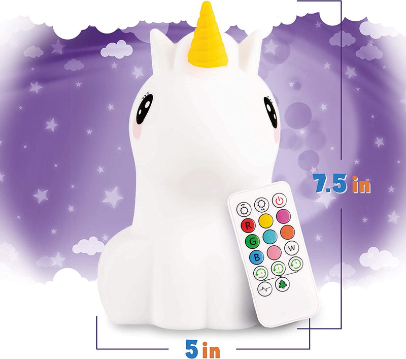 Lumipets Unicorn, Kids Night Light, Silicone Nursery Light for Baby and Toddler, Squishy Night Light for Kids Room, Animal Night Lights for Girls and Boys, Kawaii Lamp, Cute Lamps for Bedroom Home & Garden > Lighting > Night Lights & Ambient Lighting Lumipets   