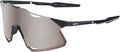 100% Hypercraft Sport Performance Sunglasses - Sport and Cycling Eyewear Sporting Goods > Outdoor Recreation > Cycling > Cycling Apparel & Accessories 100% Gloss Black - Hiper Silver Mirror Lens  