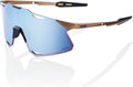 100% Hypercraft Sport Performance Sunglasses - Sport and Cycling Eyewear Sporting Goods > Outdoor Recreation > Cycling > Cycling Apparel & Accessories 100% Matte Copper Chromium - Hiper Blue Multilayer Mirror Lens  