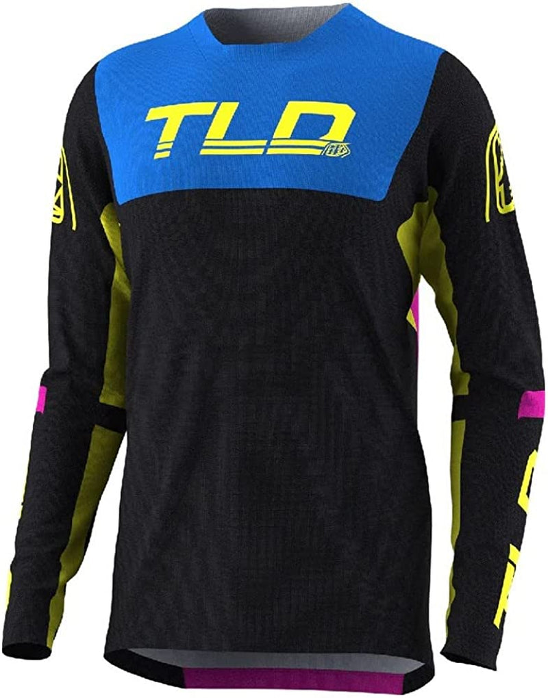 Troy Lee Designs Cycling MTB Bicycle Mountain Bike Jersey Shirt for Men, Sprint Jersey Sporting Goods > Outdoor Recreation > Cycling > Cycling Apparel & Accessories Troy Lee Designs Fractura Black/ Yellow Yellow XX-Large 