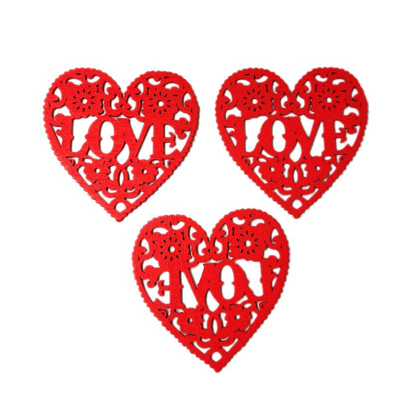 Exywaves Garden and Home Decor 10Pcs Valentines Day Decorations Heart-Shaped Mask Souvenir Tree Hanging Ornament Home & Garden > Decor > Seasonal & Holiday Decorations Exywaves A  