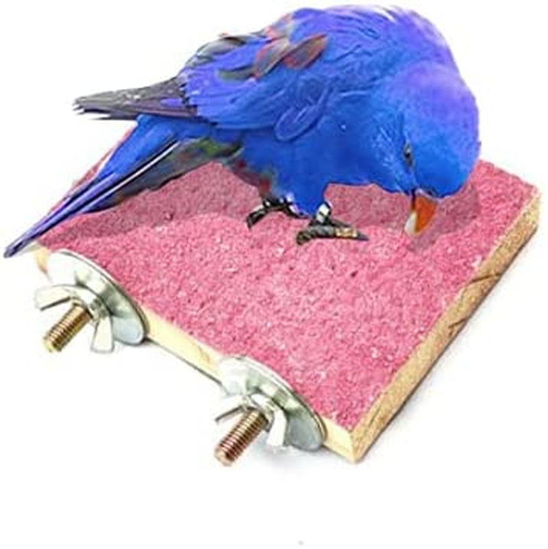 WANBAO 3 Pcs Bird Stand Platform, Wood Playground Paw Grinding Clean, for Pet Parrot, Rat Mouse Cage Accessories Exercise Toys, Random Color