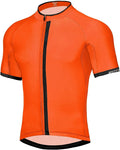 Wantdo Men'S Cycling Jerseys Mountain Bike MTB Jersey Short Sleeve Bike Shirts Breathable Quick Dry Cycling Clothing Sporting Goods > Outdoor Recreation > Cycling > Cycling Apparel & Accessories Wantdo Orange Small 