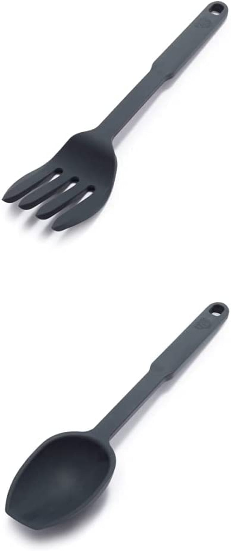 Greenlife Cooking Tools and Utensils, Silicone Spoon for Scooping Scraping and Mixing, Heat and Stain Resistant, Dishwasher Safe, Red Home & Garden > Kitchen & Dining > Kitchen Tools & Utensils GreenLife Gray Fork and Spoon Set 