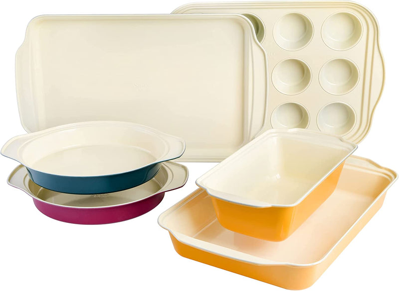 Spice by Tia Mowry Healthy Nonstick Ceramic Savory Saffron 6 Piece Carbon Steel Bakeware Set - Assorted Colors (96227.06RR) Home & Garden > Kitchen & Dining > Cookware & Bakeware SPICE BY TIA MOWRY   