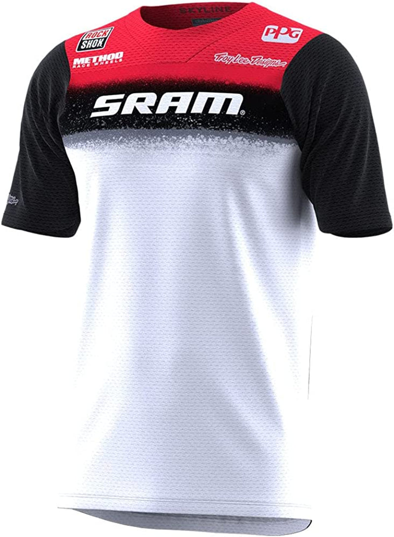 Troy Lee Designs Cycling MTB Bicycle Mountain Bike Jersey Shirt for Men, Skyline SS Sporting Goods > Outdoor Recreation > Cycling > Cycling Apparel & Accessories Troy Lee Designs Sram Roost White Medium 