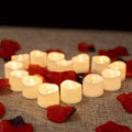 Homemory LED Tea Lights Candles Battery Operated, Lasts 3X Longer Flameless Votive Candles, Flickering LED Candles, Holiday Candles for Home, Table Centerpieces, Wedding, Halloween, Christmas, 12Pcs Home & Garden > Decor > Seasonal & Holiday Decorations Global Selection 12 Pcs Tealights & 100 Pcs Rose Petals  