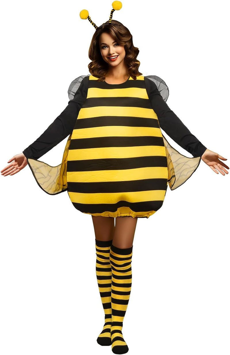 HOMELEX Bumble Bee Costume for Women Funny Animal Halloween Adult Costumes