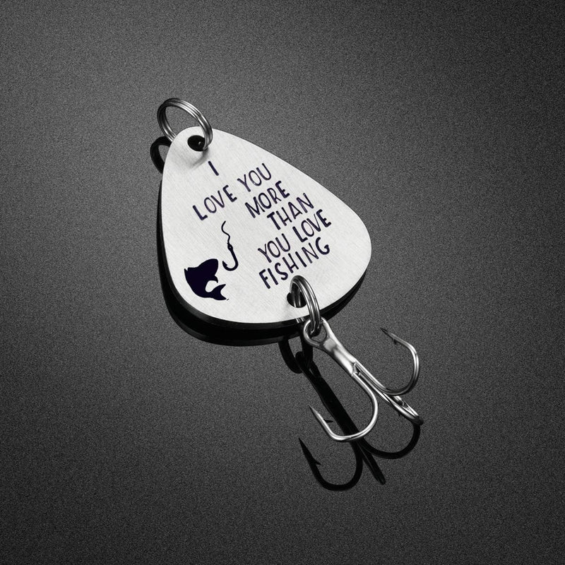 UOIPENGYI I Love You More than You Love Fishing Lure, Gift for Boyfriend Husband Fiance Guy, Birthday for Him Sporting Goods > Outdoor Recreation > Fishing > Fishing Tackle > Fishing Baits & Lures UOIPENGYI   