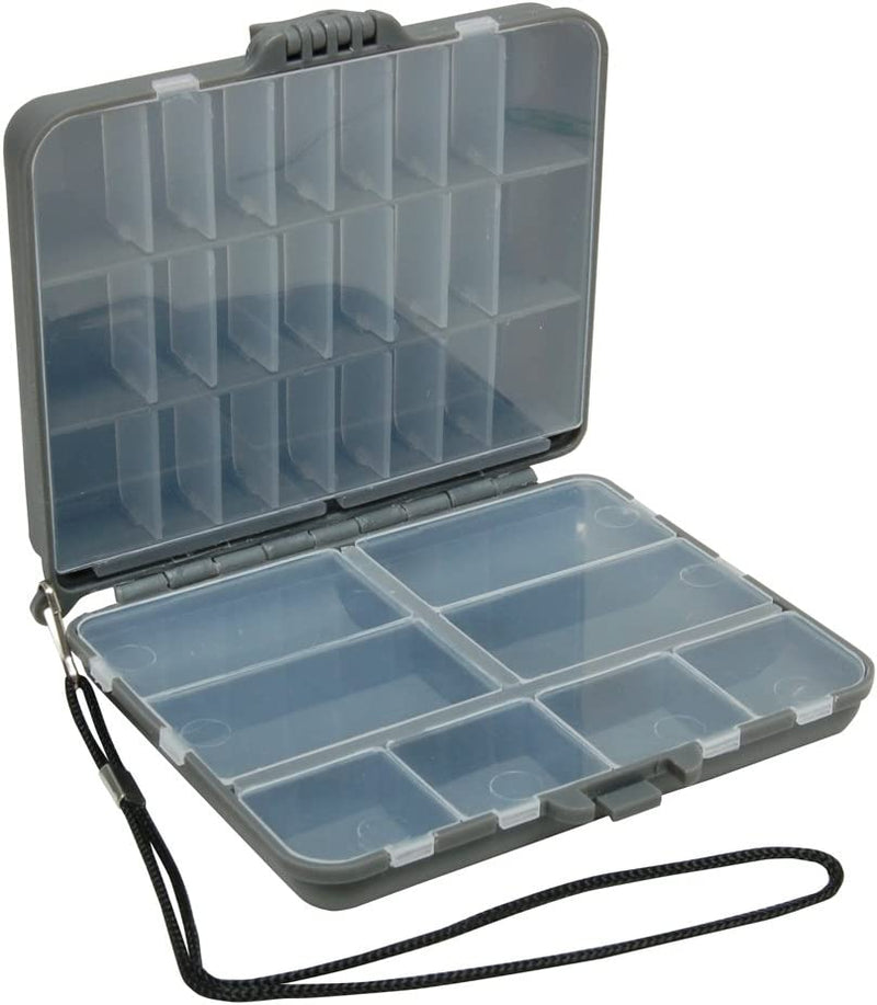 Plano Compact Side by Side Tackle Box,Gray/Clear Sporting Goods > Outdoor Recreation > Fishing > Fishing Tackle Pro-Motion Distributing - Direct   