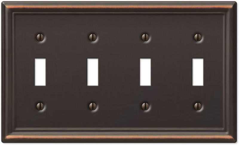 Amerelle 149DDB Chelsea Wallplate, 1 Duplex, Aged Bronze Sporting Goods > Outdoor Recreation > Fishing > Fishing Rods Amertac Aged Bronze 4 Toggle 