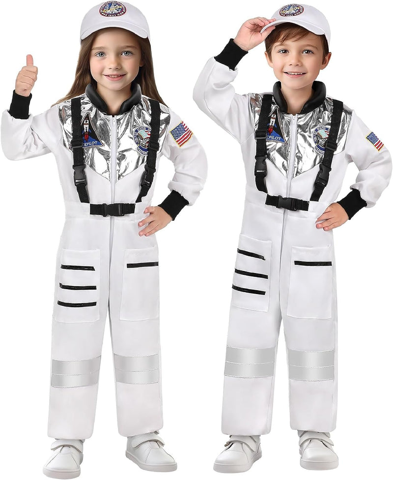 GIFTINBOX Astronaut Costume for Kids Toddler, Halloween Costumes for Boys Girls Kids 3-10, Space Costume Dress up Role Play  GIFTINBOX   
