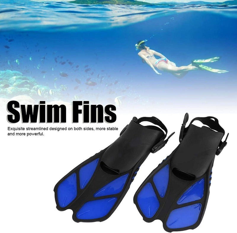 Swimming Flippers,Adjustable Adult Diving Fins Comfortable Snorkeling Swimming Flippers Assistant Equipment
