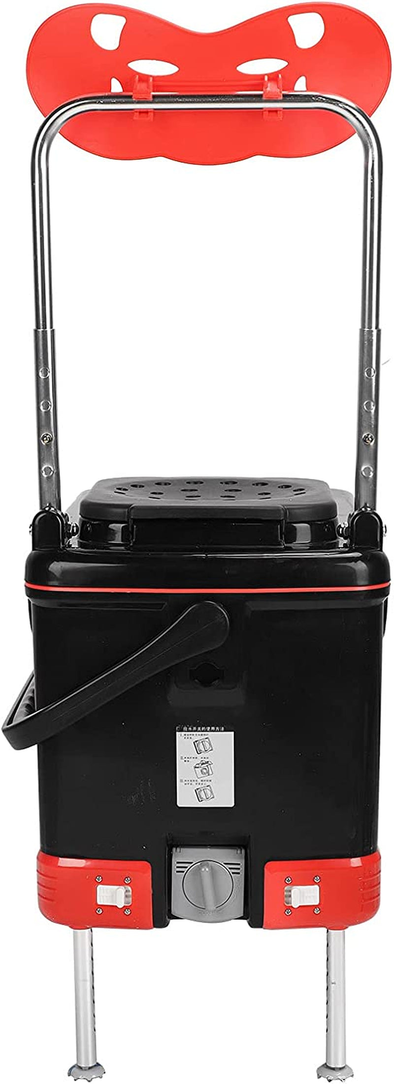 Tackle Box, 32L Multifunctional Fishing Tackle Box Tool Storage and Transport Box with Turret Tray Fish Tray Bait Tray, Foldable Fishing Tackle Box 20.1 X 12.2 X 14.6In