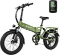 Jasion EB7 2.0 Electric Bike for Adults, 500W Motor 20MPH Max Speed, 48V 10AH Removable Battery, 20" Fat Tire Foldable Electric Bike with Dual Shock Absorber, and Shimano 7-Speed Electric Bicycles Sporting Goods > Outdoor Recreation > Cycling > Bicycles GUANGDONG SHUNDE JUNHAO SCIENCE & TECHNOLOGY DEVELOPMENT CO.,LTD Green  