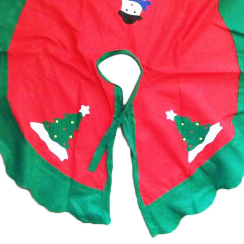 Santa Claus Christmas Tree Skirt Xmas Holiday Decoration Ornament Home Party Tree Skirt Mat Apron