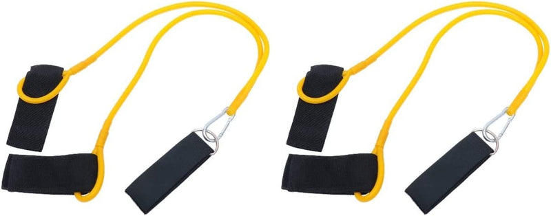 BESPORTBLE 2Pcs Band Belt Swimming Technique Bands Professional Equipment Yellow Stationary Leash Strength Latex Lap Outdoor Swim Elastic Strap Ankle Rope for Exercise Pool Sporting Goods > Outdoor Recreation > Boating & Water Sports > Swimming BESPORTBLE Yellowx2pcs 91X5X0.5cmx2pcs 