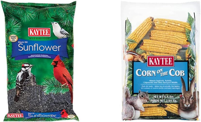 Kaytee Wild Bird Food Black Oil Sunflower - 5 Lb Animals & Pet Supplies > Pet Supplies > Bird Supplies > Bird Food Kaytee Black Oil Sunflower + Cob Food 5 Pounds 