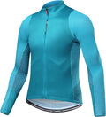 Santic Cycling Jersey Men'S Long Sleeve Tops Mountain Bike Shirts Bicycle Jacket with Pockets Sporting Goods > Outdoor Recreation > Cycling > Cycling Apparel & Accessories Santic Blue XX-Large 