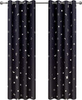 Girl Curtains for Bedroom Pink with Gold Stars Blackout Window Drapes for Nursery Heavy and Soft Energy Efficient Grommet Top 52 Inch Wide by 84 Inch Long Set of 2 Home & Garden > Decor > Window Treatments > Curtains & Drapes Gold Dandelion Silver Black 52 in x 63 in 