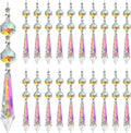 H&D HYALINE & DORA 20PCS 55Mm Clear Chandelier Icicle Crystal Prisms Lamp Decoration Home & Garden > Lighting > Lighting Fixtures > Chandeliers H&D Crystal Manufacture CO.,LTD Abcolor With Two Beads  