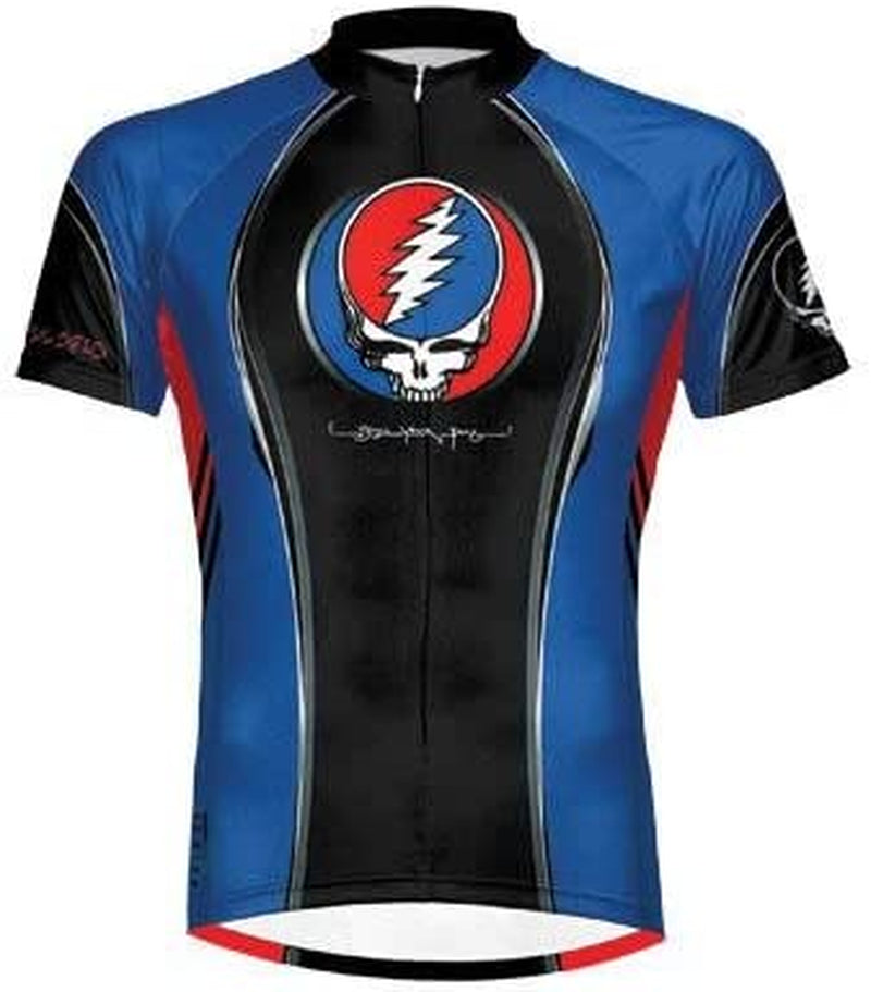 Primal Wear Cycling Jersey Grateful Dead Team Steal Your Face Mens Sporting Goods > Outdoor Recreation > Cycling > Cycling Apparel & Accessories Primal Wear Blue 3X-Large 