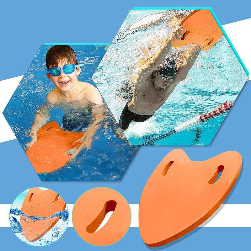 Swimming Kickboard Training Board, Swim Float Kick Board Swimming Training Equipment, Plate Surf Water Safe Training Aid Float Hand Foam Board Tool for Kids Adults Swimming Beginner, One Size Fits All Sporting Goods > Outdoor Recreation > Boating & Water Sports > Swimming Generic A Type - Orange  