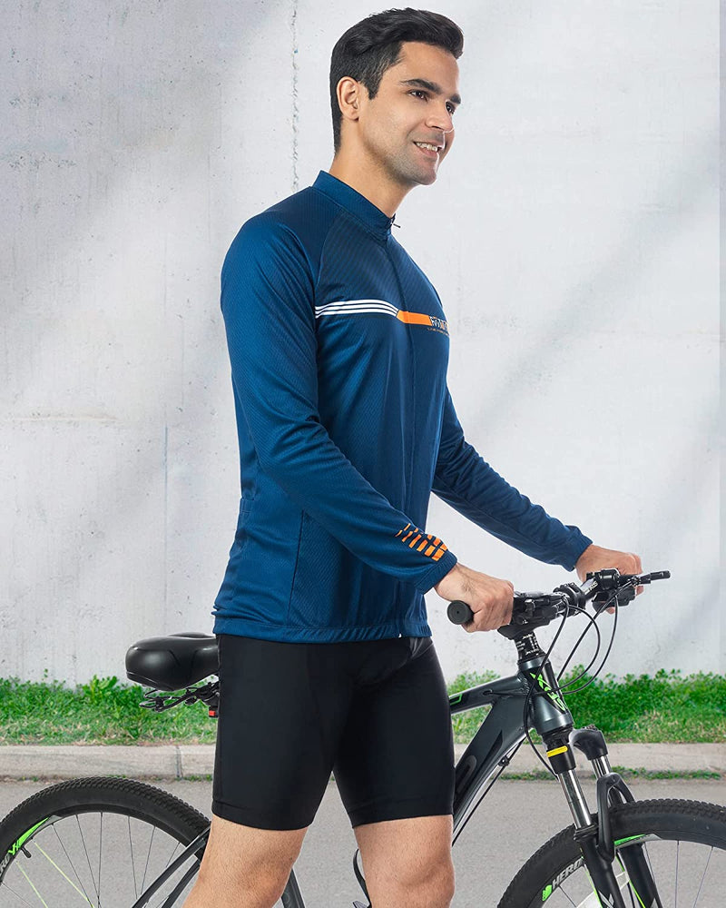 ROTTO Cycling Jersey Mens Bike Shirt Long Sleeve Simple Line Series Sporting Goods > Outdoor Recreation > Cycling > Cycling Apparel & Accessories ROTTO   