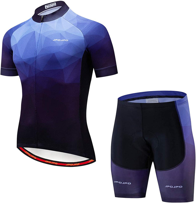 Hotlion Men'S Cycling Jersey Set Bib Shorts Summer Cycling Clothing Suit Pro Team Bike Clothes Sporting Goods > Outdoor Recreation > Cycling > Cycling Apparel & Accessories Hotlion Ijp1014 Chest For 43.3"-45.7"=Tag XXL 