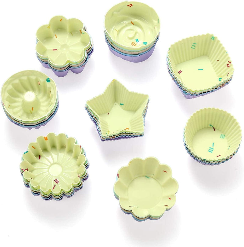 46PCS Silicone Bakeware Set Silicone Cake Molds Set for Baking, Including Baking Pan, Cake Mold, Cake Pan, Toast Mold, Muffin Pan, Donut Pan, and Cupcake Mold Silicone Baking Cups Set Home & Garden > Kitchen & Dining > Cookware & Bakeware YK GDYORKITCHEN   