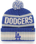 '47 MLB Boys Youth 8-20 Primary Logo Bering Cuffed Knit Pom Beanie Hat Sporting Goods > Outdoor Recreation > Winter Sports & Activities '47 Los Angeles Dodgers  