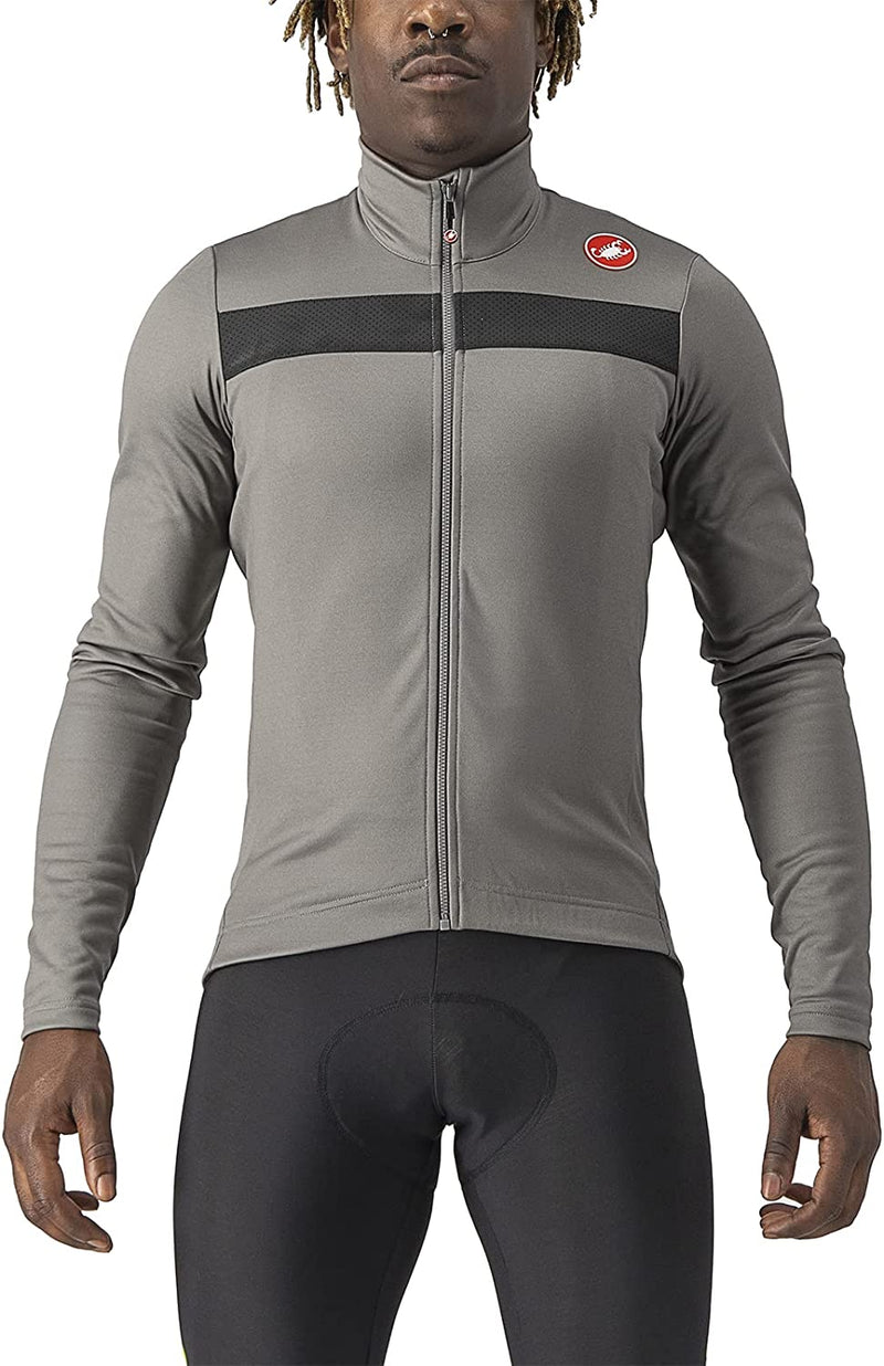 Castelli Cycling Puro 3 Jersey FZ for Road and Gravel Biking I Cycling Sporting Goods > Outdoor Recreation > Cycling > Cycling Apparel & Accessories Castelli Nickel Gray/Black Reflex XX-Large 