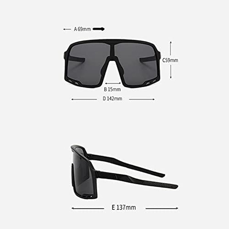 Cycling Glasses Man Cycling Glasses Men Women Sports Sunglasses Cycling Goggles Eyewear Mountain Bicycle Sunshade Glasses Baseball Glasses (Color : C1 Black Grey) Sporting Goods > Outdoor Recreation > Cycling > Cycling Apparel & Accessories WLW   