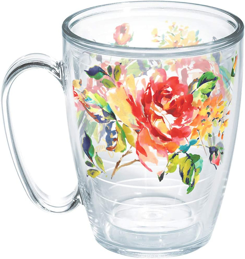 Tervis Triple Walled Fiesta Insulated Tumbler Cup Keeps Drinks Cold & Hot, 20Oz - Stainless Steel, Floral Bouquet Home & Garden > Kitchen & Dining > Tableware > Drinkware Tervis Classic 16oz Mug - No Lid 