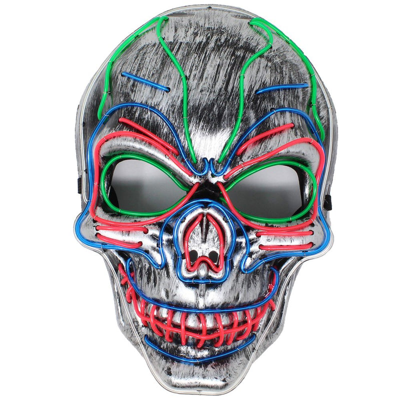 JOYIN Halloween Cosplay LED Mask Light up Scary Skull Mask with 3 Lighting Modes for Cosplay Party Apparel & Accessories > Costumes & Accessories > Masks JOYIN   