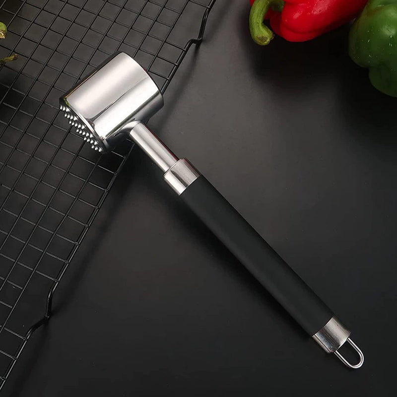 TOFTMAN Meat Tenderizer Hammer Mallet Tool, Professional Grade 304 Stainless Steel Kitchen Meat Pounder for Beating and Chicken Masher, Dishwasher-Safe Meat Flattener for Cooking Home & Garden > Kitchen & Dining > Kitchen Tools & Utensils TOFTMAN   