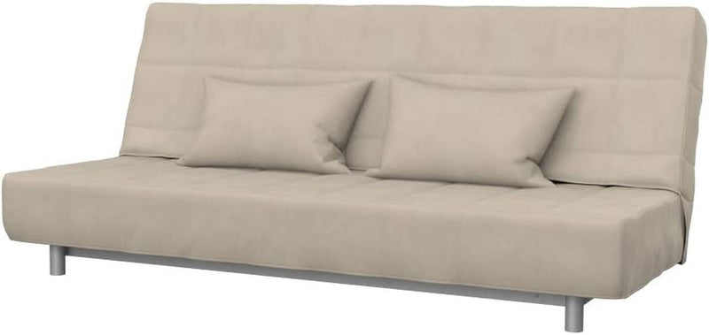 SOFERIA Replacement Compatible Cover for BEDDINGE 3-Seat Sofa-Bed, Fabric Eco Leather Creme Home & Garden > Decor > Chair & Sofa Cushions Soferia Majestic Velvet Beige  