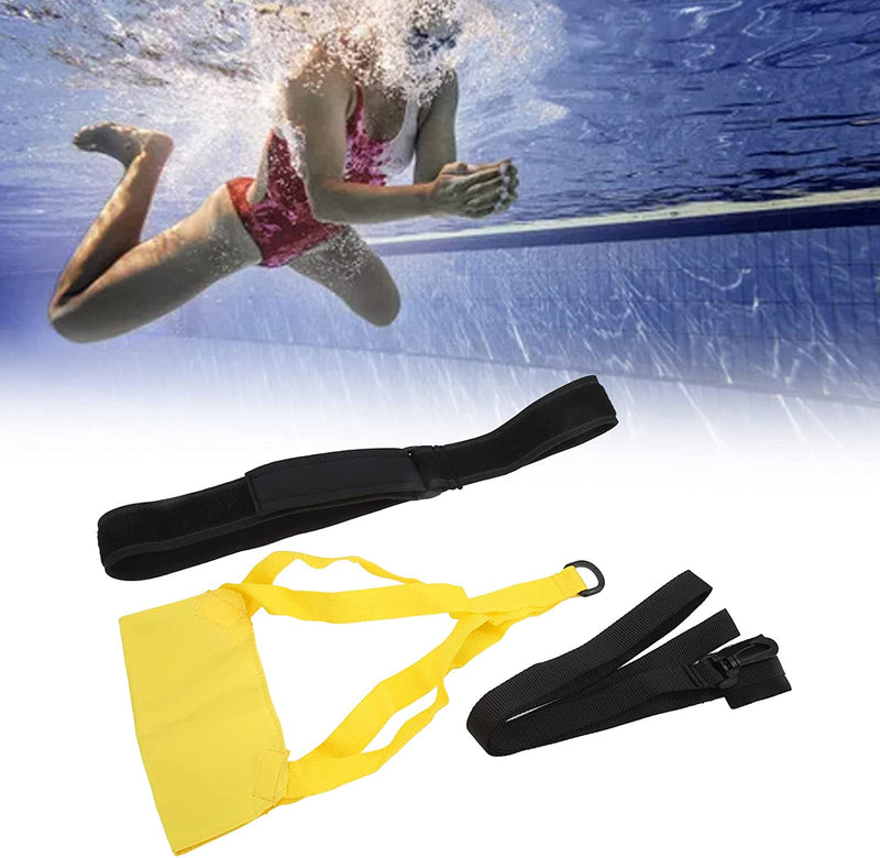 LAIONTY Swimming Resistance Belt with Parachute, Adjustable Resistance Training Equipment Sporting Goods > Outdoor Recreation > Boating & Water Sports > Swimming LAIONTY   